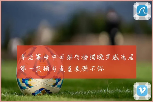 季后赛命中率排行榜揭晓罗威高居第一艾顿与麦基表现不俗